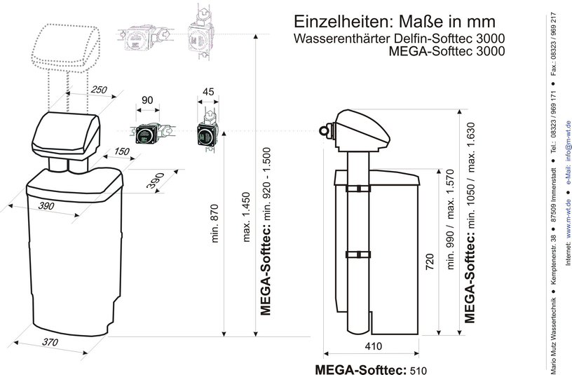 Technische Daten Mae Delfin Softtec 3000